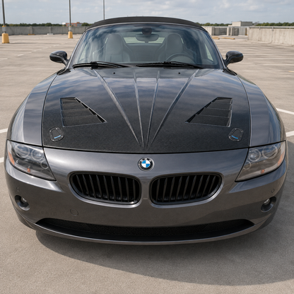 2003-2008 BMW Z4 V Style Carbon Fiber Hood | E85/E86