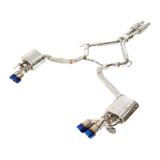 2003-2011 Mercedes SL500/SL550 Valved Sport Exhaust System I R230 - Stainless Steel Exhaust / Chrome Tips - Exhausts