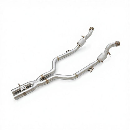 2004-2006 Mercedes SL65 AMG Downpipes | R230 Yes Heat Shield / Racing Downpipe (No Cat) Downpipes