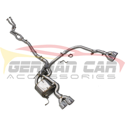2004-2010 BMW 5-Series Valved Sport Exhaust System I E60 - Stainless Steel Exhaust / Chrome Tips / Axleback Only