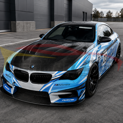 2004-2010 BMW 6-Series/M6 GTR Style Carbon Fiber Hood | E63/E64 - Front Hood