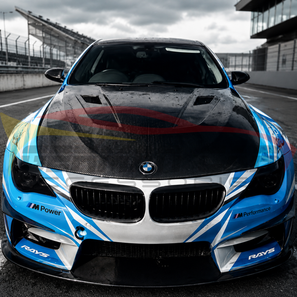 2004-2010 BMW 6-Series/M6 GTR Style Carbon Fiber Hood | E63/E64 - Front Hood