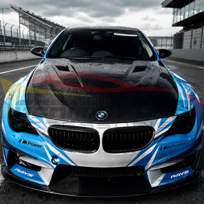2004-2010 BMW 6-Series/M6 GTR Style Carbon Fiber Hood | E63/E64 - Front Hood