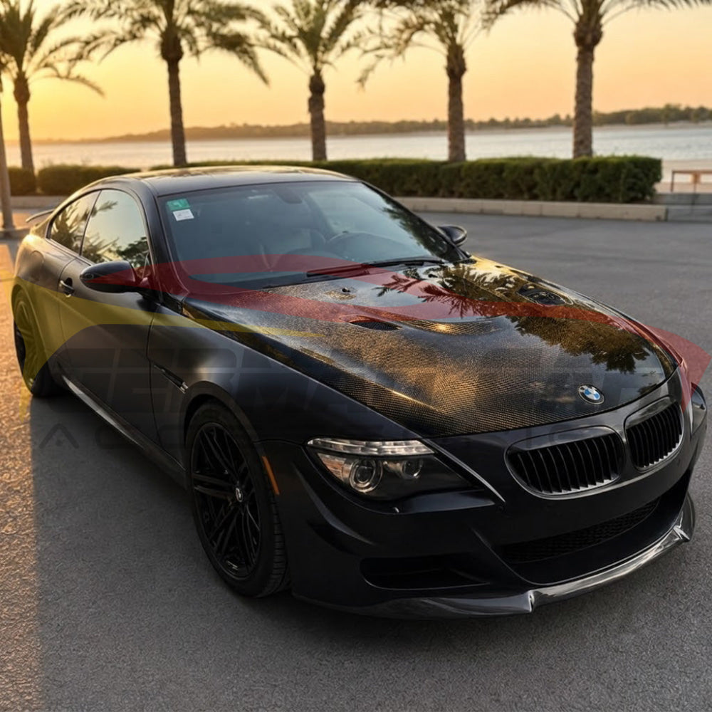 2004-2010 BMW 6-Series/M6 M Style Carbon Fiber Hood | E63/E64 - Front Hood