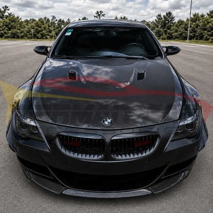 2004-2010 BMW 6-Series/M6 M Style Carbon Fiber Hood | E63/E64 - Front Hood