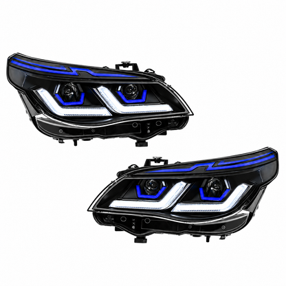 2004-2010 BMW 5-Series/M5 White DRL Laser Ikon Style LED Headlights | E60/E61