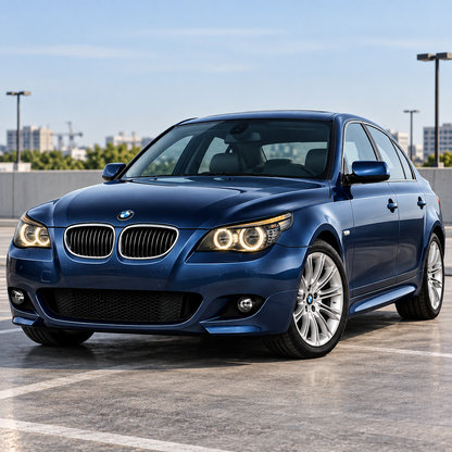 2004-2010 BMW 5-Series/M5 Yellow-White DRL Ikon Style LED Headlights | E60/E61