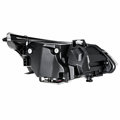 2004-2010 BMW 5-Series/M5 Yellow-White DRL Laser Snake Eye Style LED Headlights | E60/E61