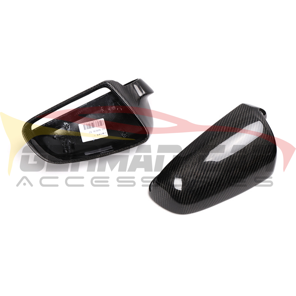 2005-2008 Audi A4/S4/RS4 Carbon Fiber Mirror Caps | B7 A4/S4/RS4 Mirror Caps