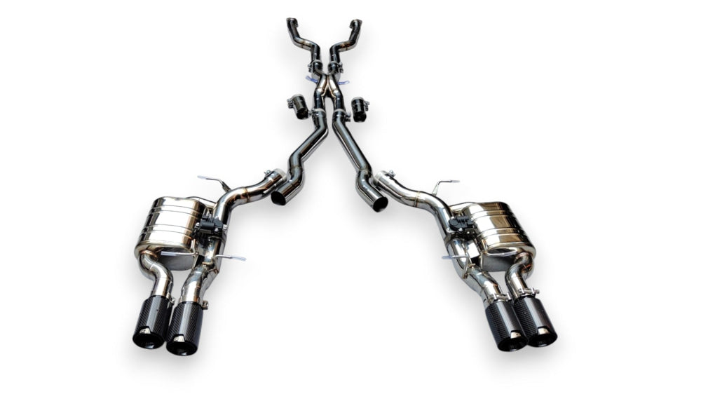 2005-2010 BMW M5 Valved Sport Exhaust System | E60 Stainless Steel Exhaust / Chrome Tips Exhausts