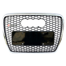 Load image into Gallery viewer, 2005-2011 Audi Rs6 Honeycomb Grille | C6 A6/s6 Chrome Silver Frame Black Net With Emblem /
