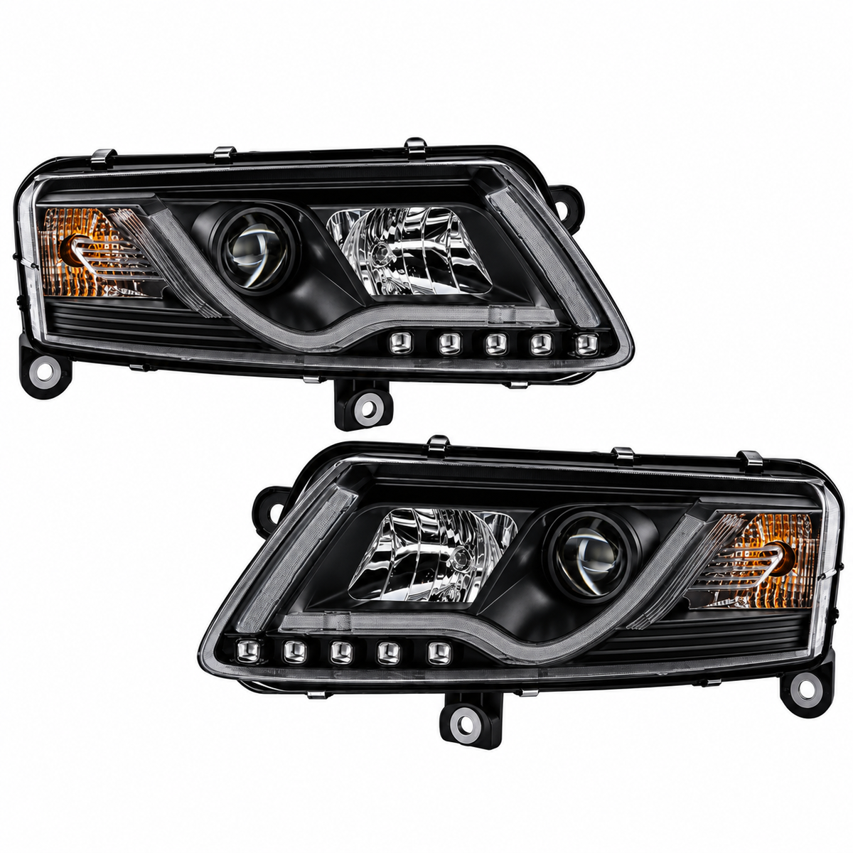 2005-2011 Audi A6/S6 LED DRL Tube Projector Headlights | C6