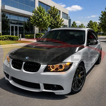 2005-2013 BMW 3-Series/M3 M Style Carbon Fiber Hood | E90/E92 - Front Hood