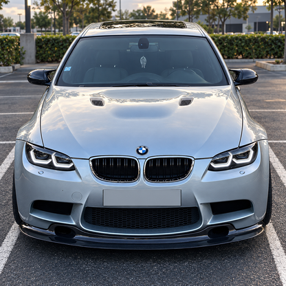 2006-2010 BMW 3-Series/M3 Yellow-White DRL Ikon Style Headlights | E92/E93 Pre-LCI