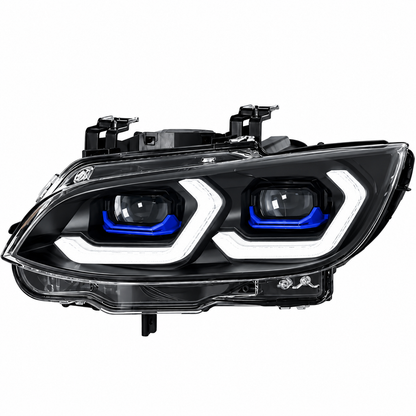 2006-2010 BMW 3-Series/M3 Yellow-White DRL Ikon Style Headlights | E92/E93 Pre-LCI