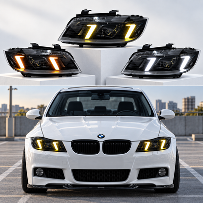 2006-2012 BMW 3-Series/M3 Snake Eye Style Headlights | E90/E91