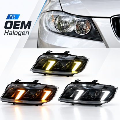 2006-2012 BMW 3-Series/M3 Snake Eye Style Headlights | E90/E91