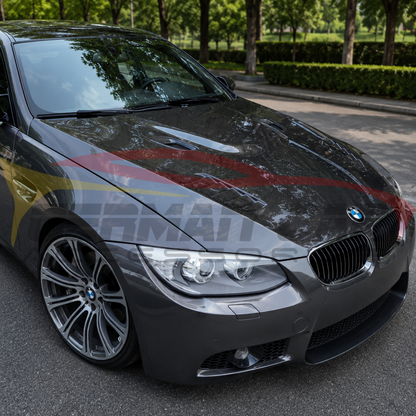 2008-2011 BMW 3-Series V Style Carbon Fiber Hood | E92/E93 Pre-LCI - Front Hood