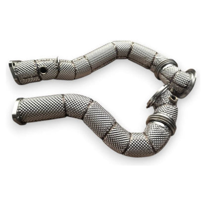 2007-2010 BMW 335i Downpipes | E90/E92/E93 Yes Heat Shield / Racing Downpipe (No Cat) Downpipes