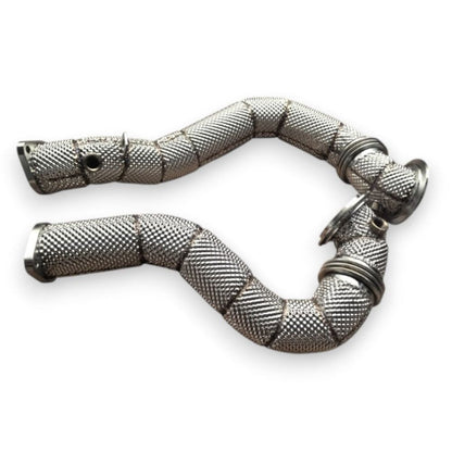 2007-2010 BMW 335i Downpipes | E90/E92/E93 Yes Heat Shield / Racing Downpipe (No Cat) Downpipes