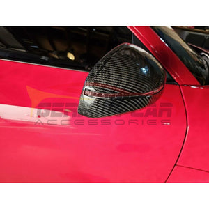 2007-2012 Audi R8 Carbon Fiber Mirror Caps | Gen 1 Mk1 Pre Facelift