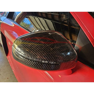 2007-2012 Audi R8 Carbon Fiber Mirror Caps | Gen 1 Mk1 Pre Facelift