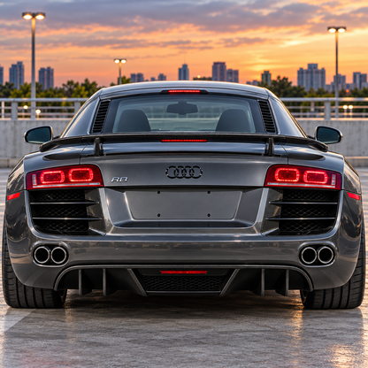 2007-2012 Audi R8 V8 Carbon Fiber Rear Diffuser | T42 MK1 Gen 1 Pre-Facelift