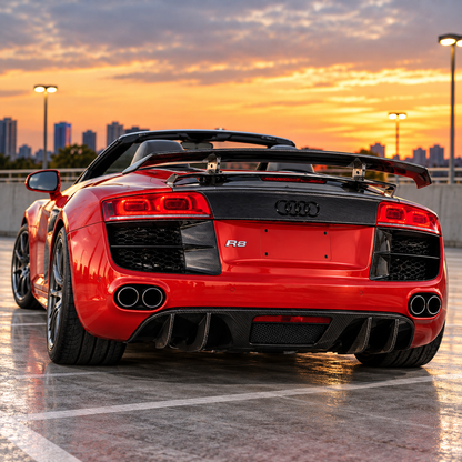 2007-2012 Audi R8 V8 Carbon Fiber Rear Diffuser | T42 MK1 Gen 1 Pre-Facelift