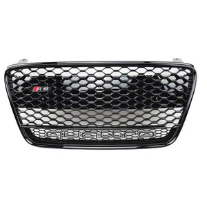 2007-2013 Audi R8 Honeycomb Grille With Quattro In Lower Mesh | Mk1 Pre Facelift Black Frame Net