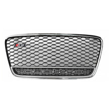 Load image into Gallery viewer, 2007-2013 Audi R8 Honeycomb Grille With Quattro In Lower Mesh | Mk1 Pre Facelift Chrome Silver Frame
