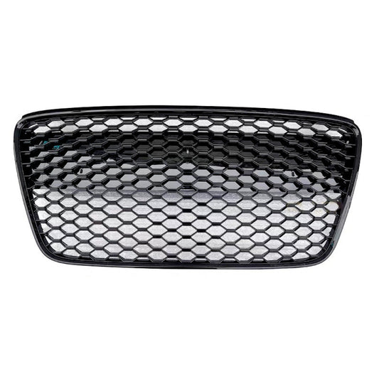 2007-2013 Audi R8 Style Honeycomb Grille | Mk1 Pre Facelift Black Frame Mesh Front Grilles