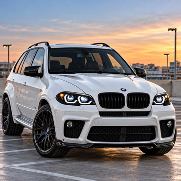 2007-2013 BMW X5/X5M Yellow-White G05 Laser Style LED Headlights | E70