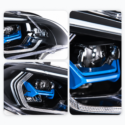 2007-2013 BMW X5/X5M Yellow-White G05 Laser Style LED Headlights | E70