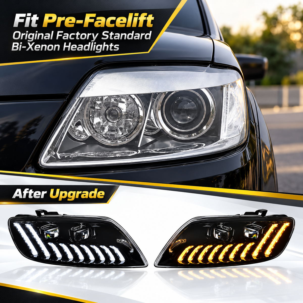 2007-2015 Audi Q7 Matrix Style LED Headlights | 4L