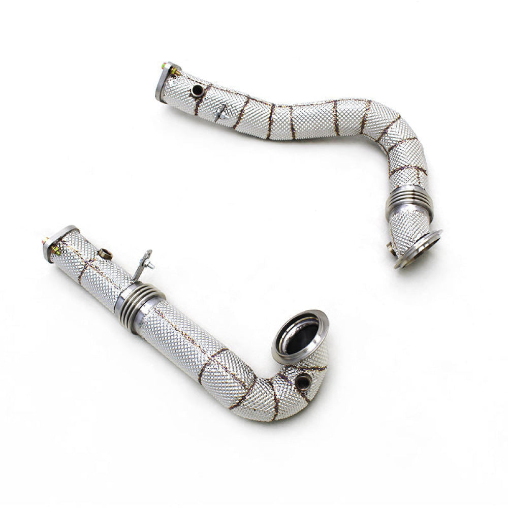 2008-2010 BMW 535i/535xi Downpipes | E60/E61 Yes Heat Shield / Racing Downpipe (No Cat) Downpipes