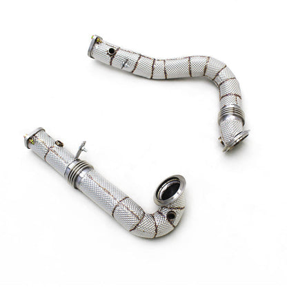 2008-2010 BMW 535i/535xi Downpipes | E60/E61 Yes Heat Shield / Racing Downpipe (No Cat) Downpipes