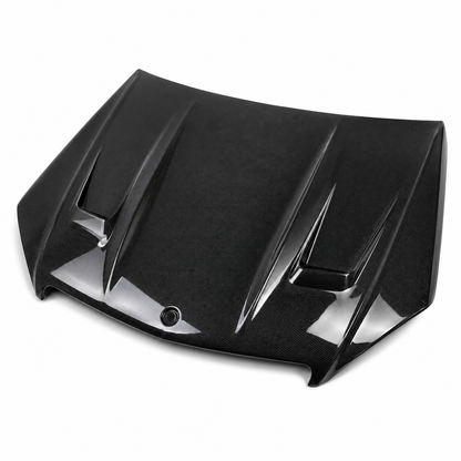 2008-2011 Mercedes C-Class A Style Carbon Fiber Hood | W204/C204