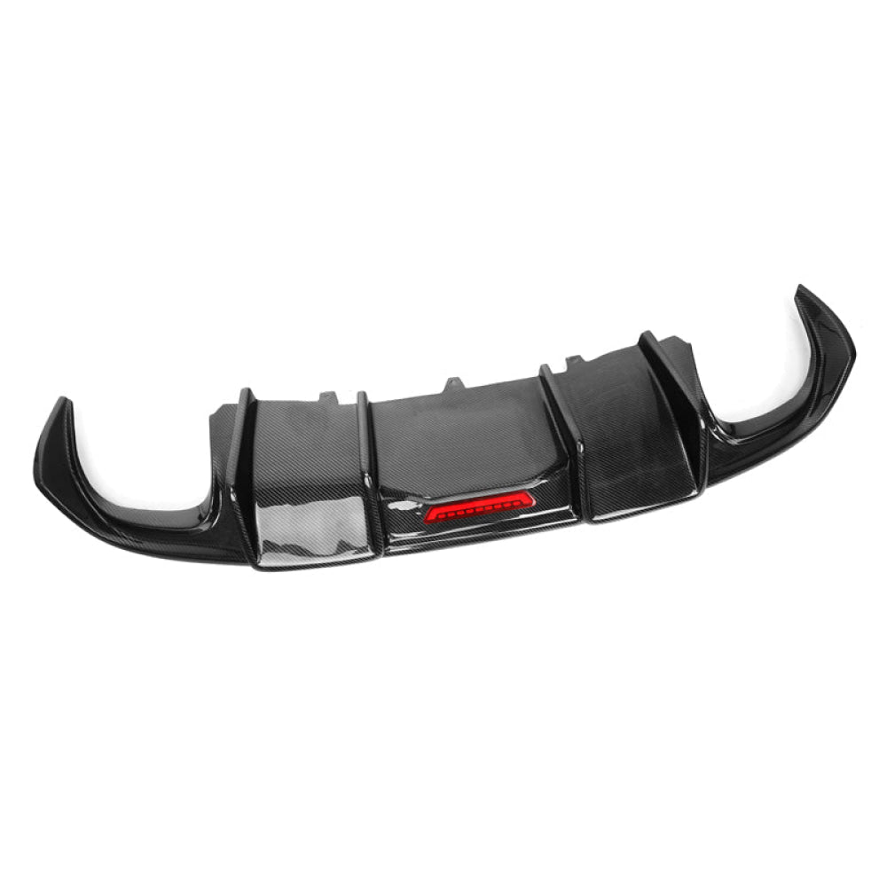 2008-2012 Audi A5/s5 Carbon Fiber Diffuser With Led Brake Light | B8