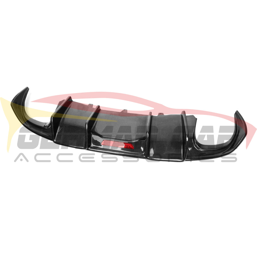 2008-2012 Audi A5/s5 Carbon Fiber Diffuser With Led Brake Light | B8