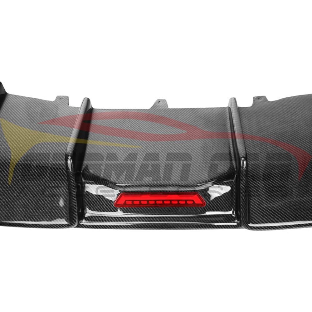 2008-2012 Audi A5/s5 Carbon Fiber Diffuser With Led Brake Light | B8