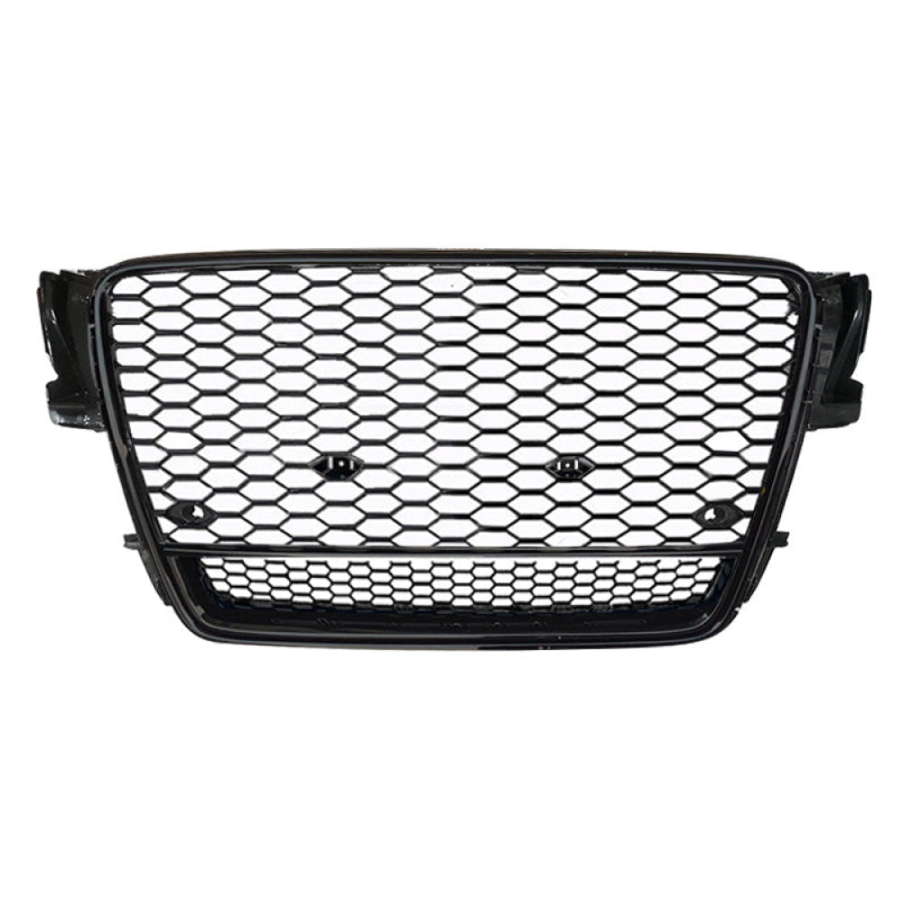 2008-2012 Audi Rs5 Honeycomb Grille With Lower Mesh | B8 A5/S5 Black Frame Front Grilles