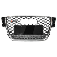 Load image into Gallery viewer, 2008-2012 Audi Rs5 Honeycomb Grille With Quattro In Lower Mesh | B8 A5/s5 Chrome Silver Frame Black
