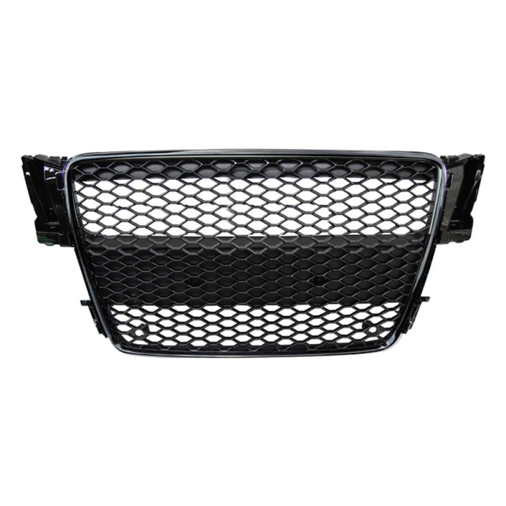 2008-2012 Audi Rs5 Style Honeycomb Grille | B8 A5/S5 Black Frame Mesh Front Grilles