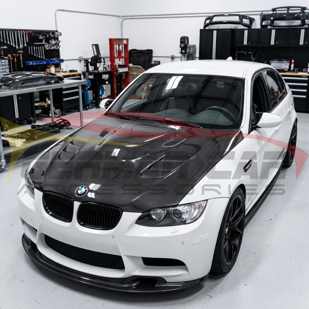 2008-2012 BMW M3 V Style Carbon Fiber Hood | E90 - Front Hood