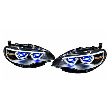 2008-2012 BMW X6/X6M RGB DRL OSS Style LED Headlights | E71 Pre-LCI
