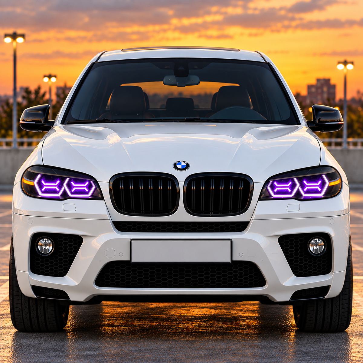 2008-2012 BMW X6/X6M RGB DRL OSS Style LED Headlights | E71 Pre-LCI