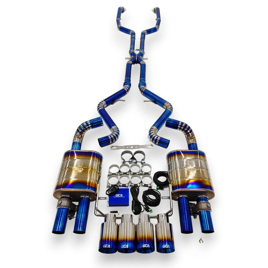 2008-2013 Bmw M3 Valved Sport Exhaust System | E90/E92/E93 Titanium / Chrome Tips Axleback Only