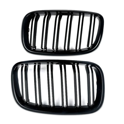 2008-2014 BMW X5/X6/X5M/X6M Dual Slat Kidney Grilles | E70/E71 Gloss Black / X5M Kidney Grilles