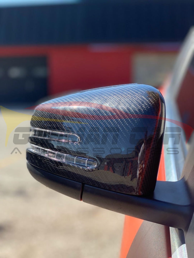 2008-2014 Mercedes-Benz C-Class Carbon Fiber Mirror Caps | W204