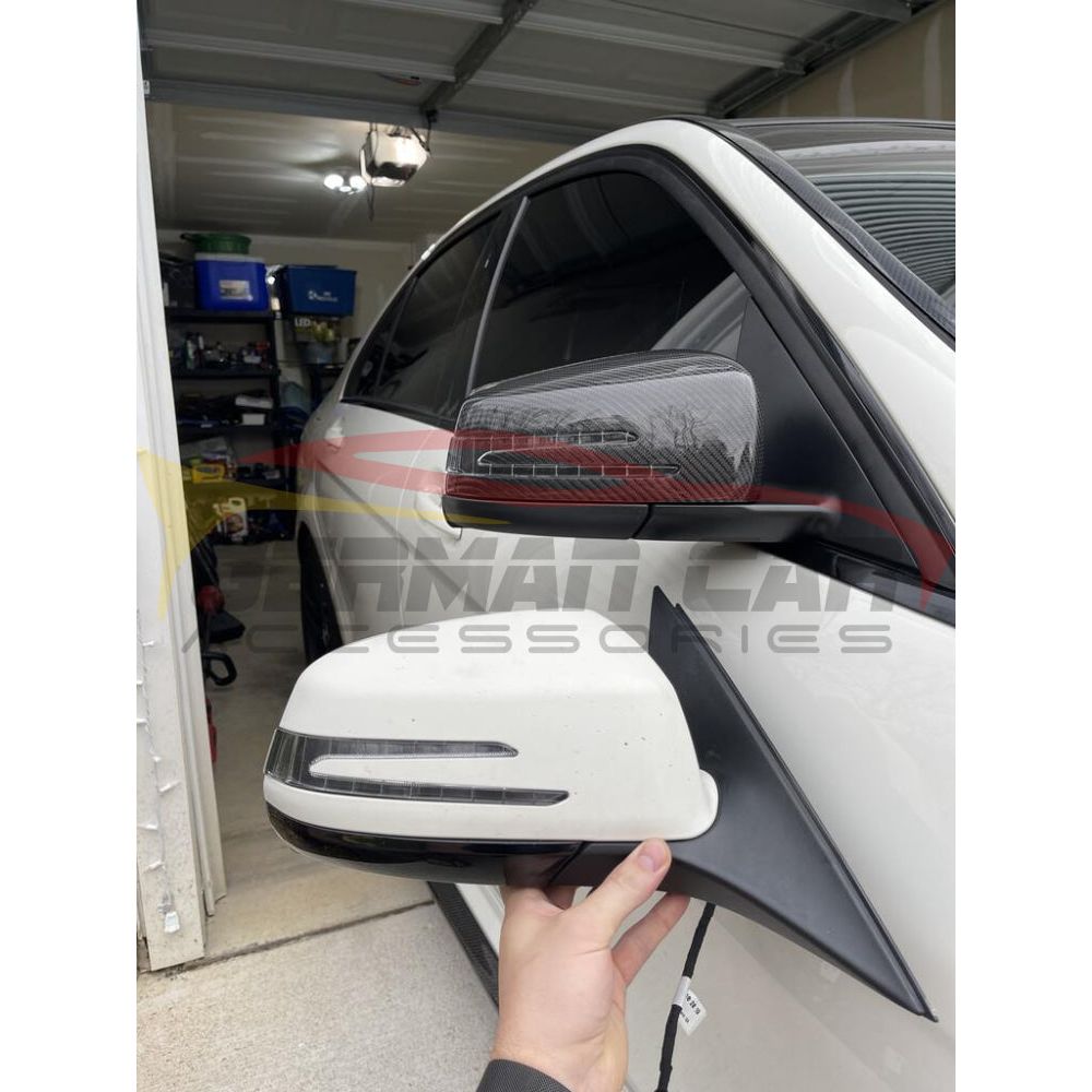 2010 2011 2012 2013 2014 C-Class Carbon fiber mirror covers. stick on brand new. high quality C250 C300 C350 Coupe Sedan C63 (Pair)